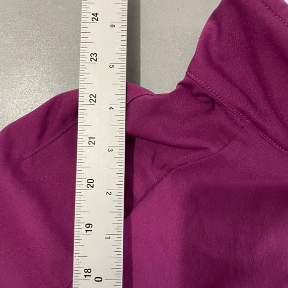 Nike Jacket Womens Size Medium Track purple white stretch full zip - Picture 6 of 9